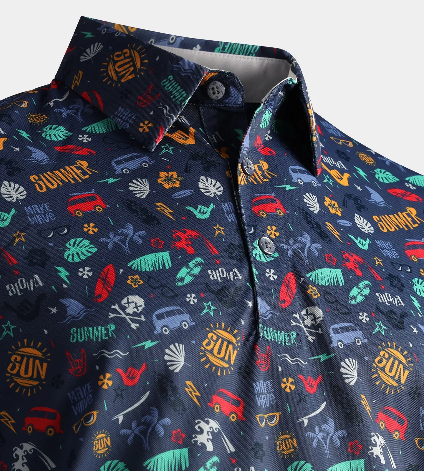 SUMMER BEACH POLO - NAVY