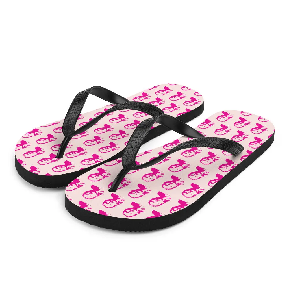 Swift Pattern Pink - Inspired By Taylor Swift - Sustainably Made Flip-Flops
