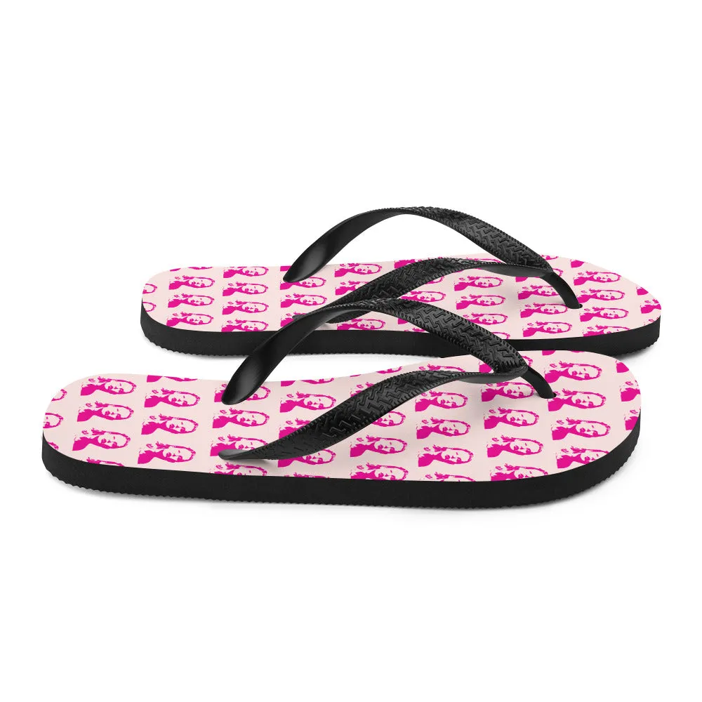 Swift Pattern Pink - Inspired By Taylor Swift - Sustainably Made Flip-Flops