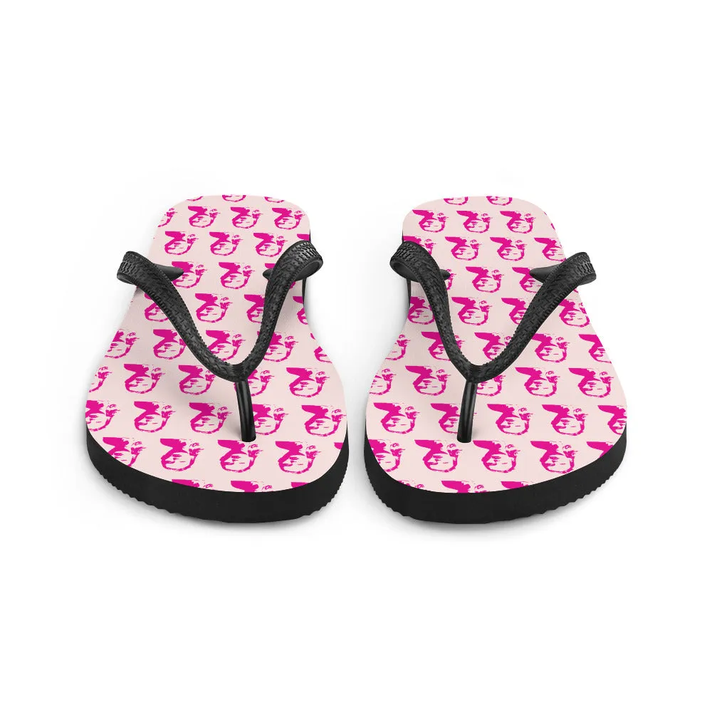 Swift Pattern Pink - Inspired By Taylor Swift - Sustainably Made Flip-Flops