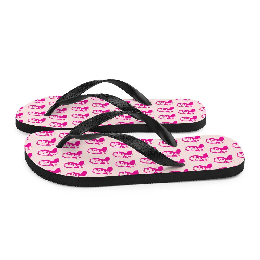 Swift Pattern Pink - Inspired By Taylor Swift - Sustainably Made Flip-Flops