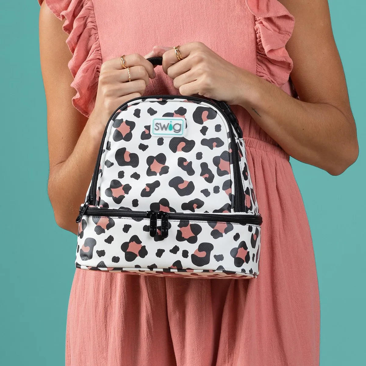Swig Luxy Leopard Zippi Lunch Bag