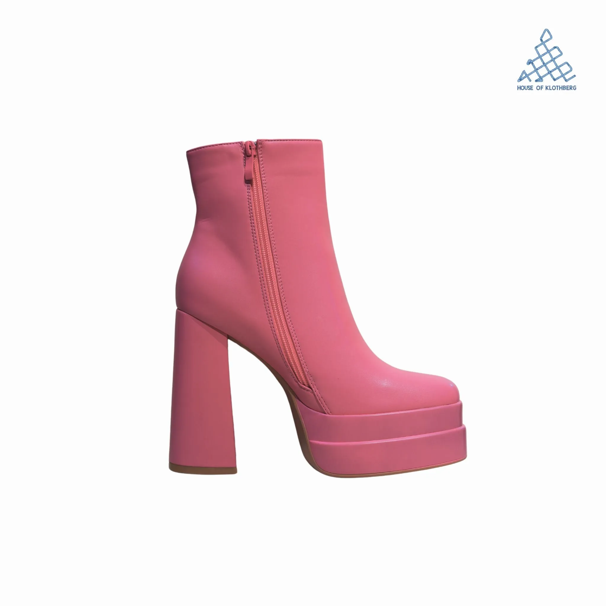 TerraLuxe Pink High Heel Boots