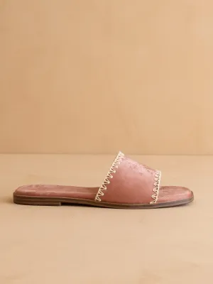 The Emmie | Rose Border Stitch Sandals