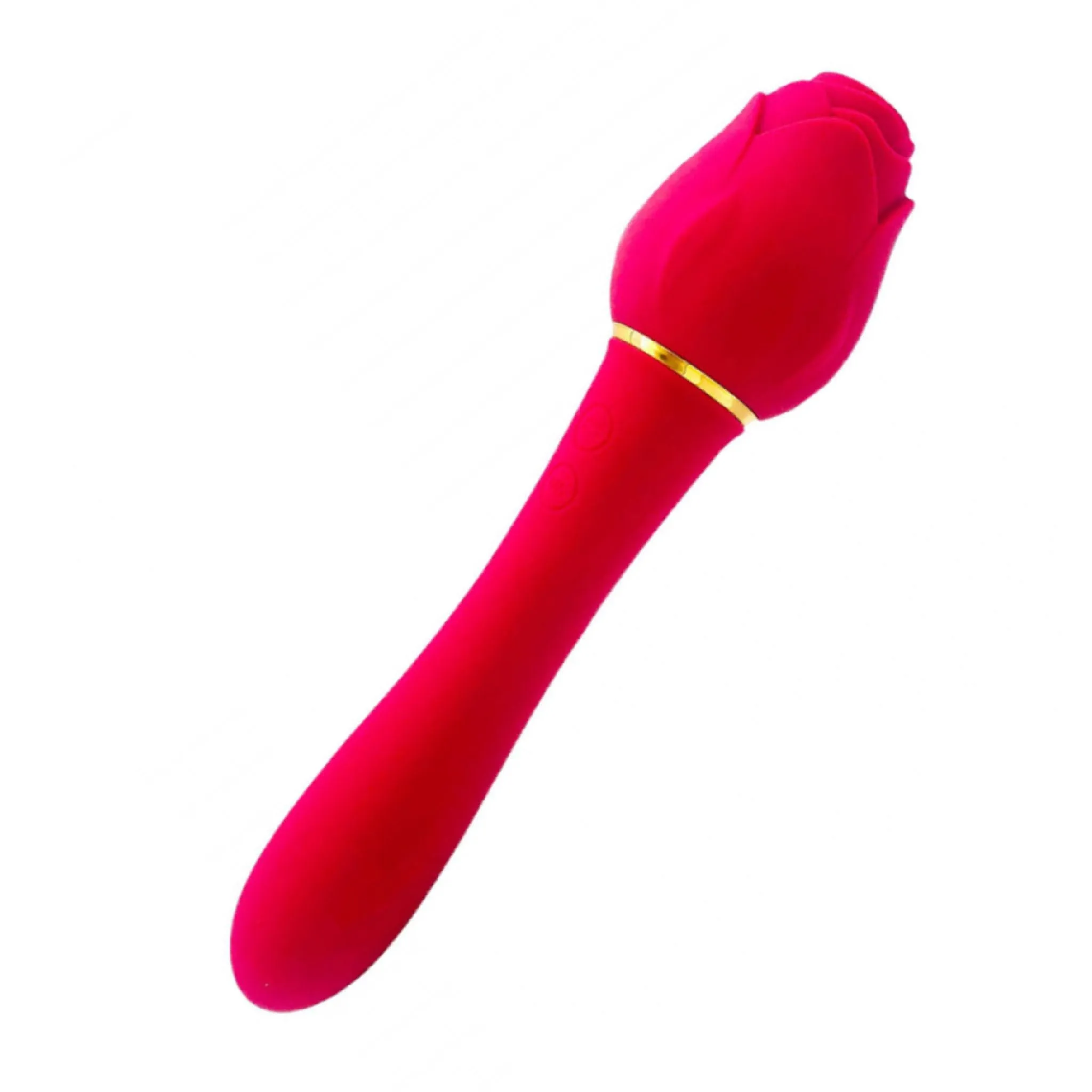 The Suckle Rose Double Ended Vibrating and Sucking Wand