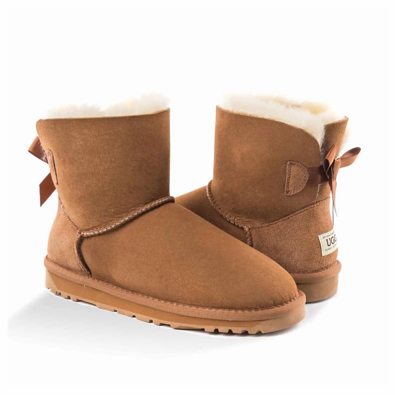 Ugg Boots Classic Mini Bailey Bow Chestnut 37