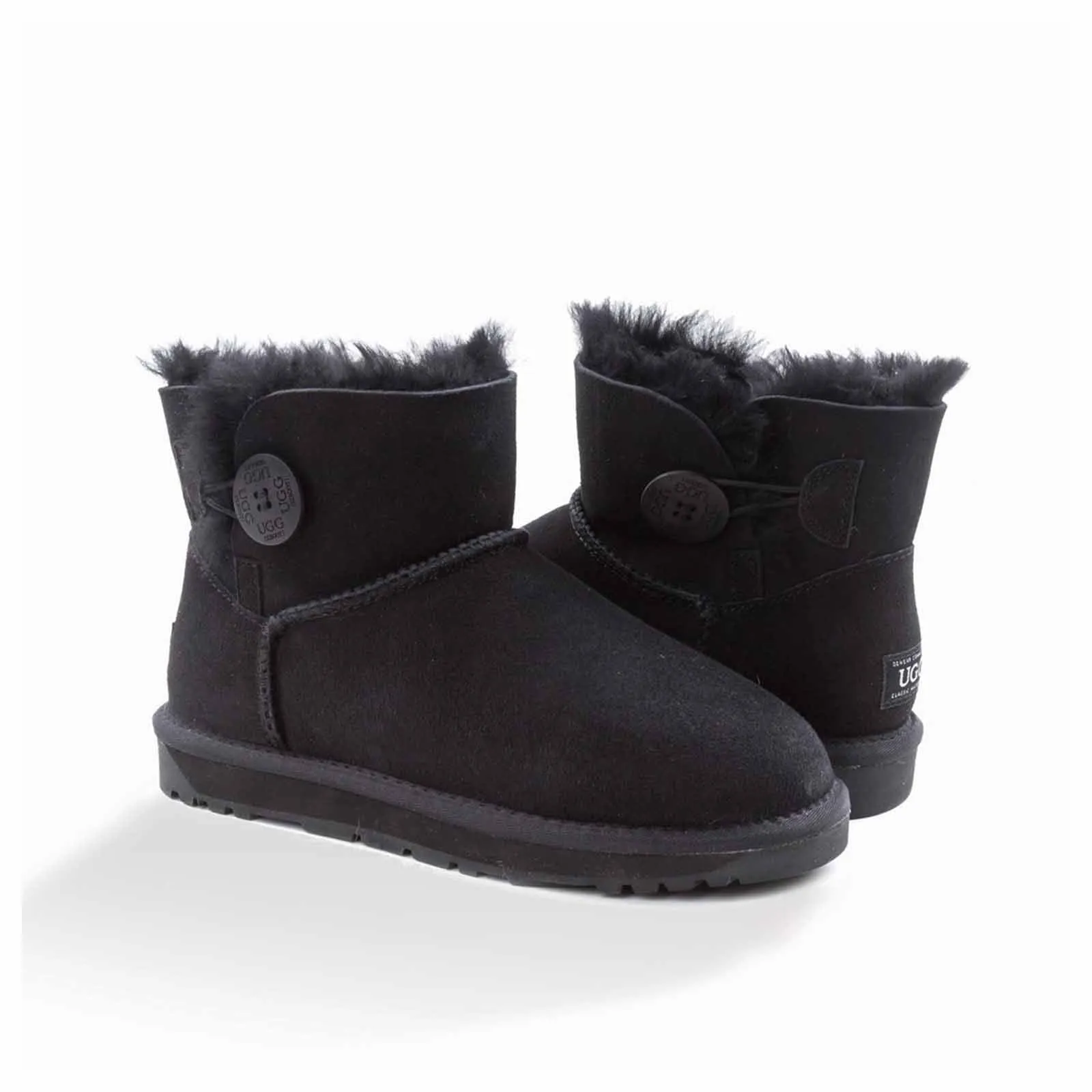 Ugg Boots Classic Mini Button Black 40