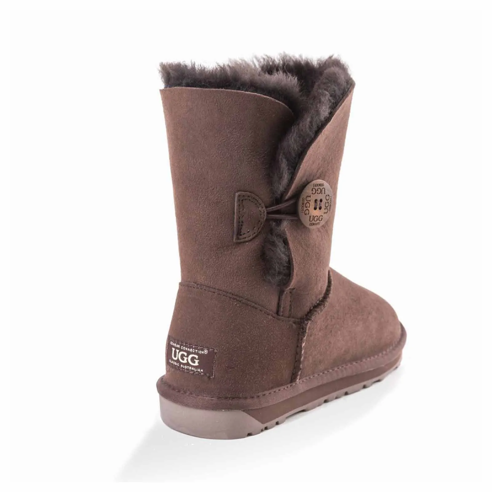 Ugg Boots Classic Short Button Chocolate 35