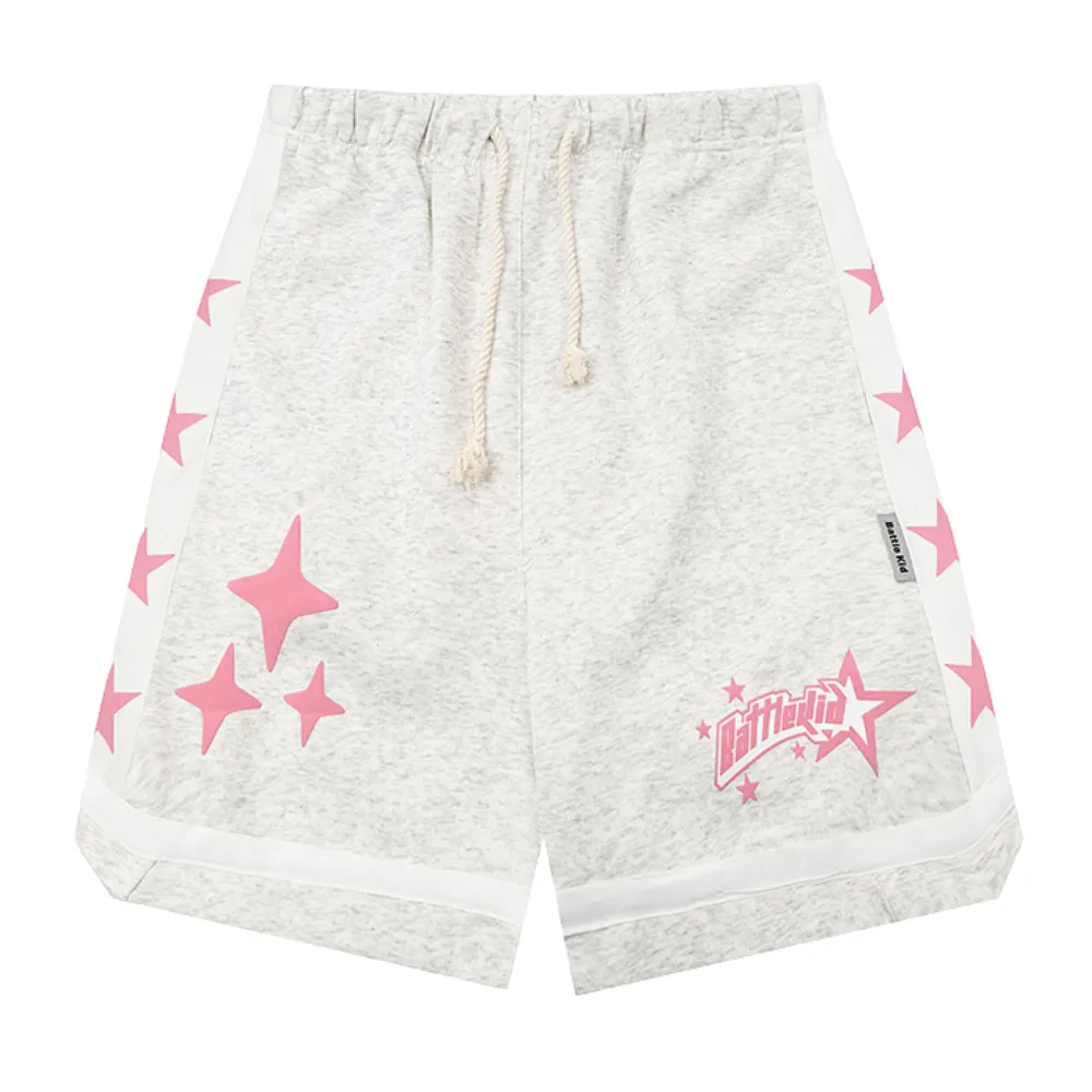 Urban Stars Graphic Basketball Cotton Shorts
