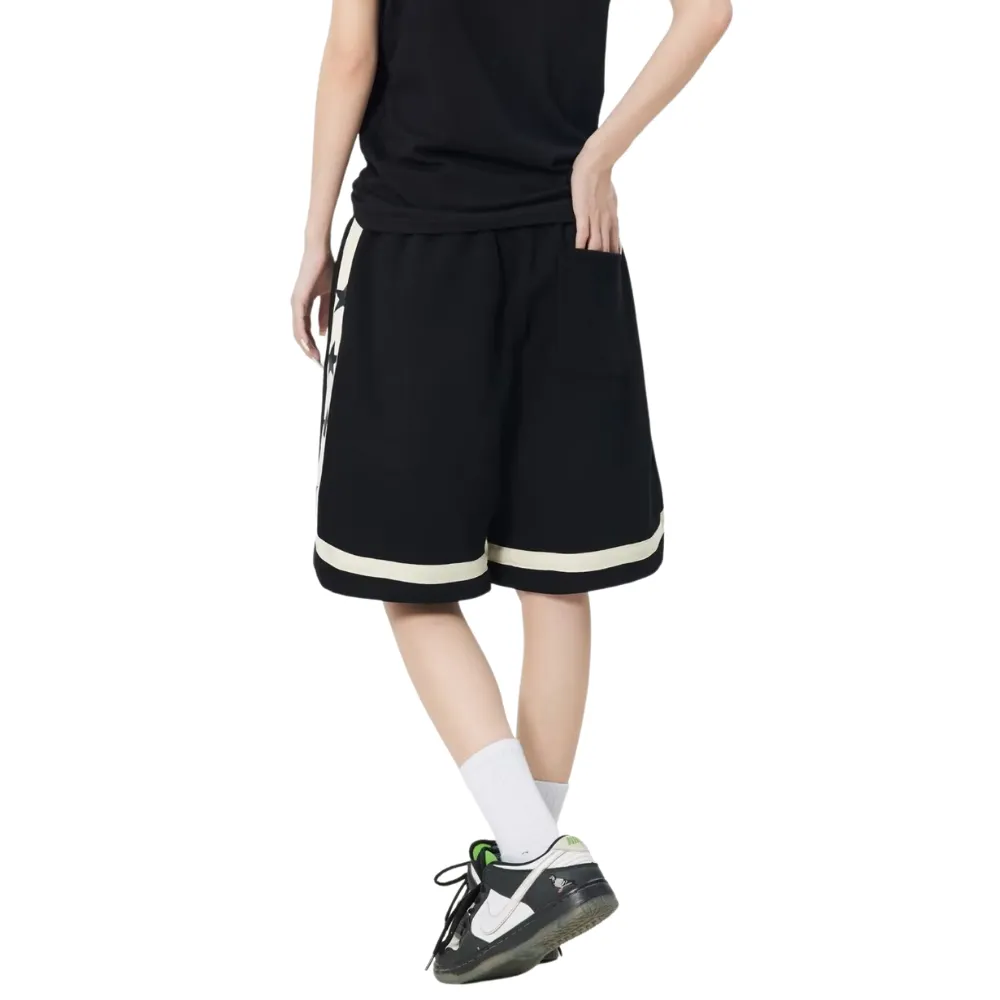 Urban Stars Graphic Basketball Cotton Shorts