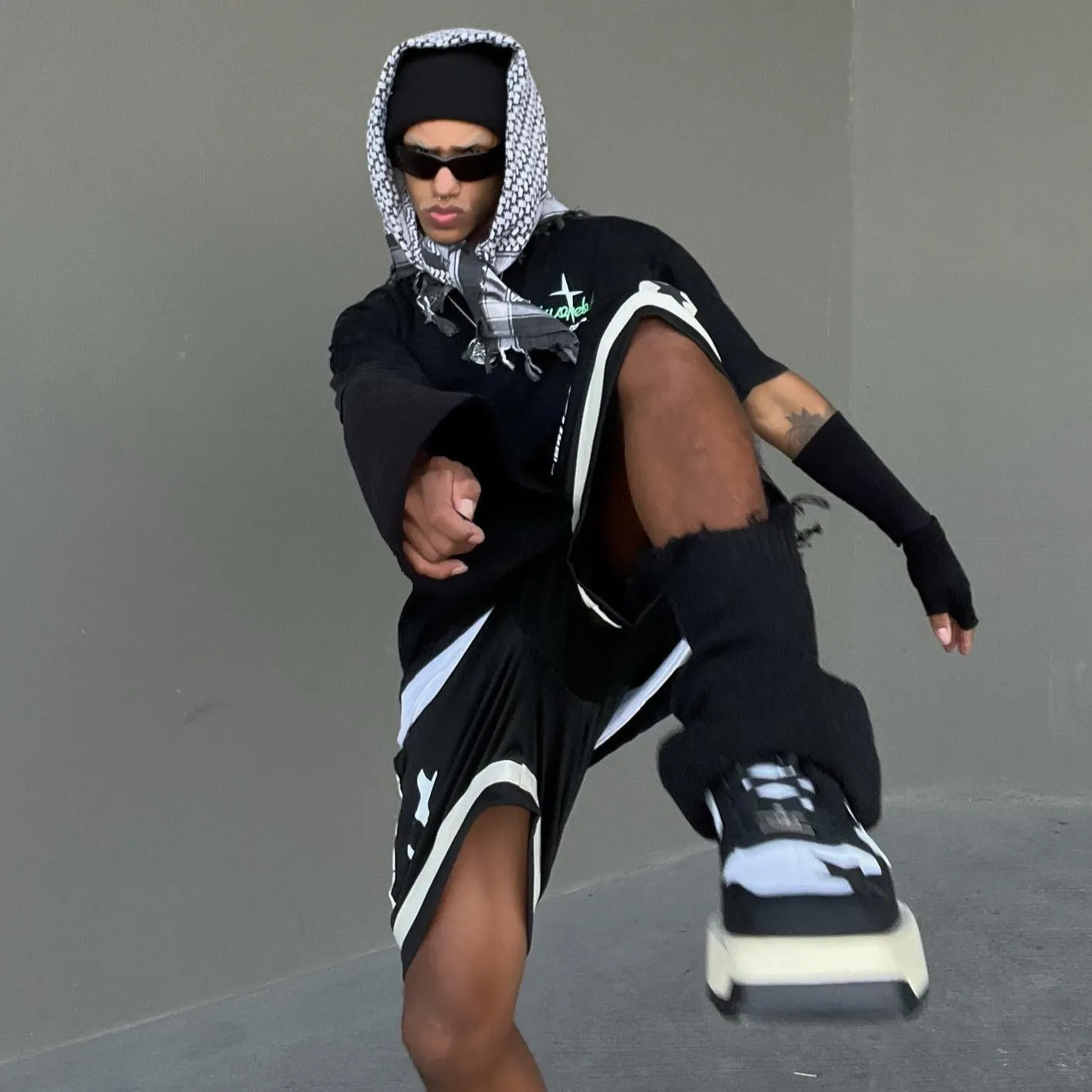 Urban Stars Graphic Basketball Cotton Shorts