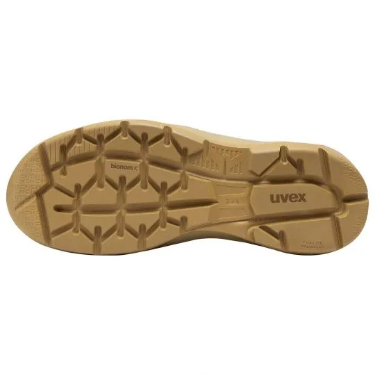 UVEX 2 X-Flow Side-Zip Work Boot Tan