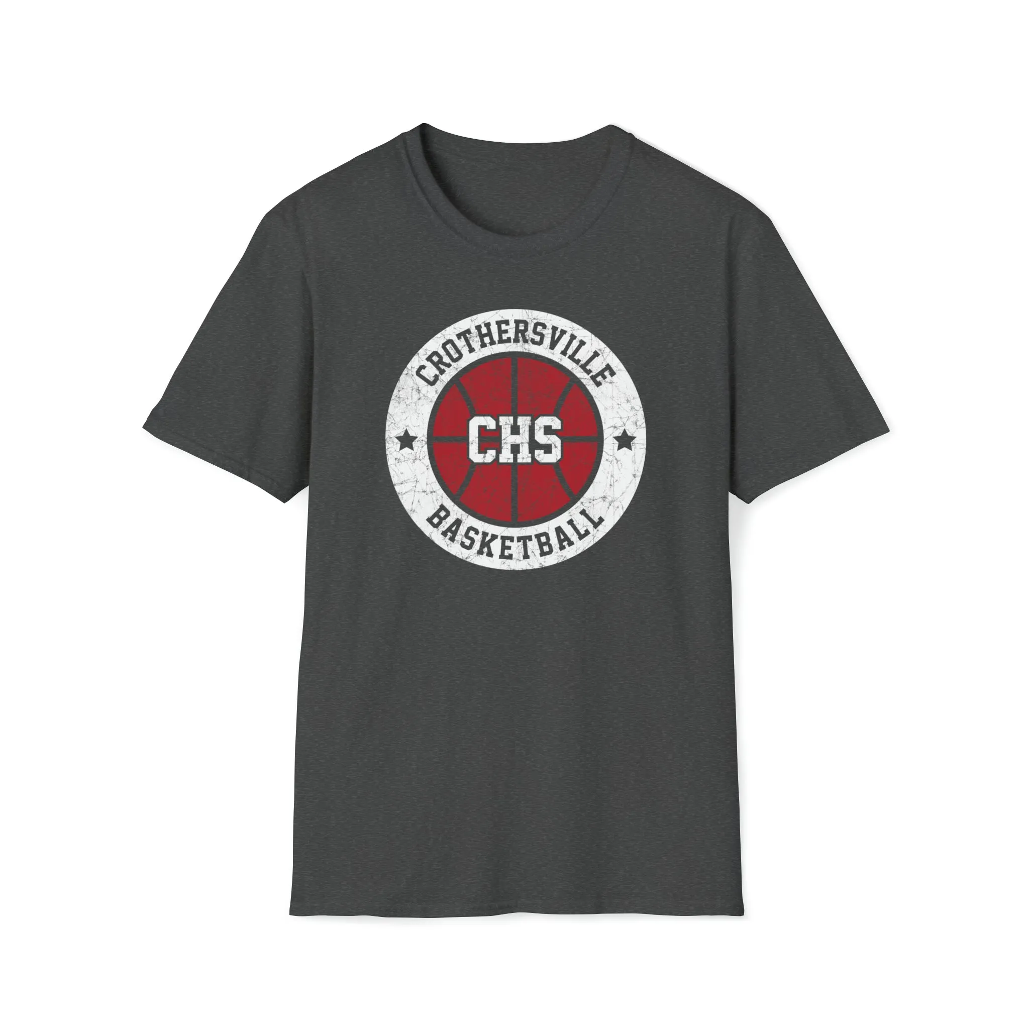 Vintage Crothersville Basketball Unisex Softstyle T-Shirt