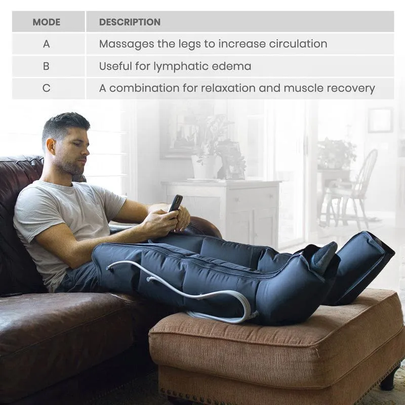 Vive Leg Compression Machine - Sequential Pump Device For Recovery, Swelling and Pain Relief