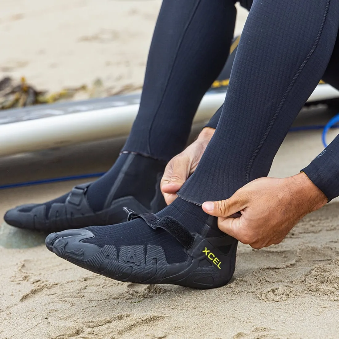 Xcel 5mm Drylock Split Toe Wetsuit Boots - Black F24